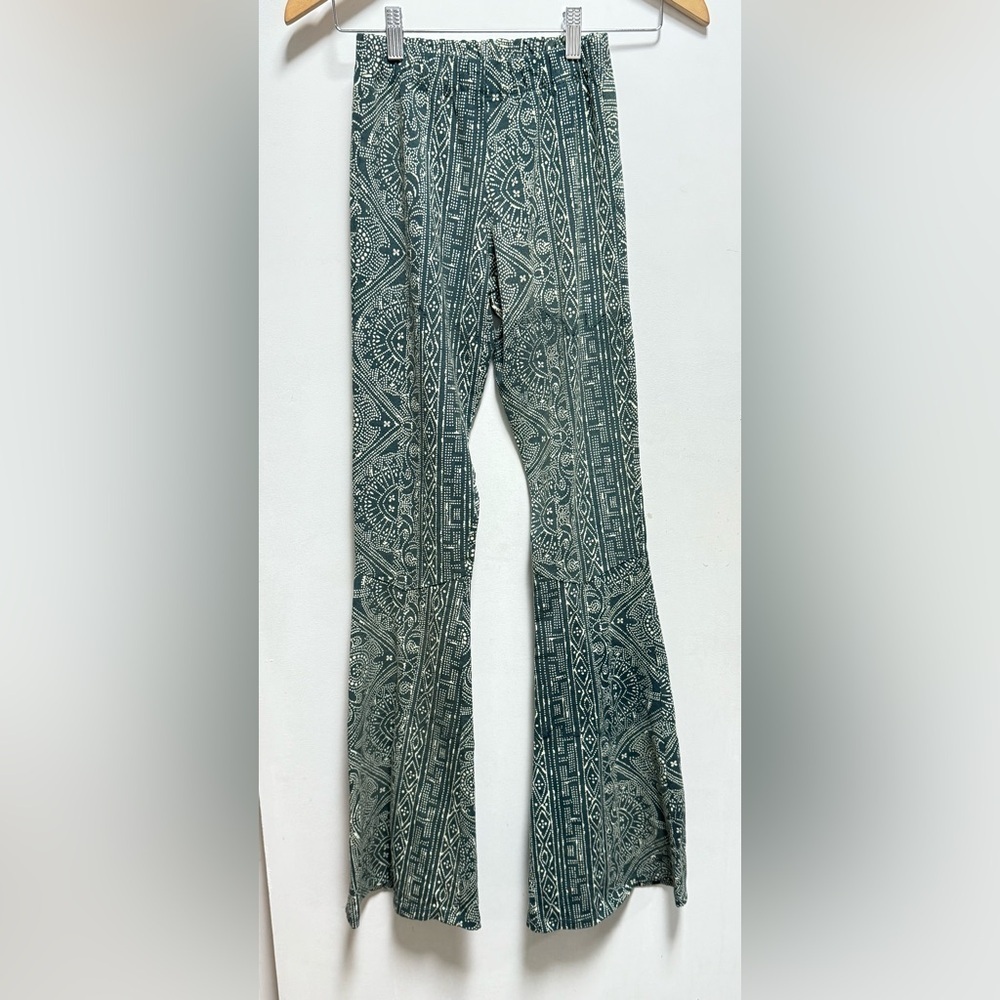 Cleobella Cream and Blue Patterned Pants Size XS